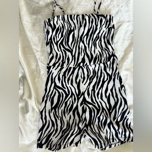 Zebra Print Romper